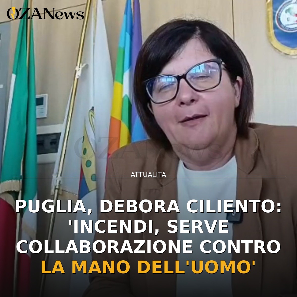 Puglia, Debora Ciliento: ‘Incendi, serve collaborazione contro la mano dell’uomo’