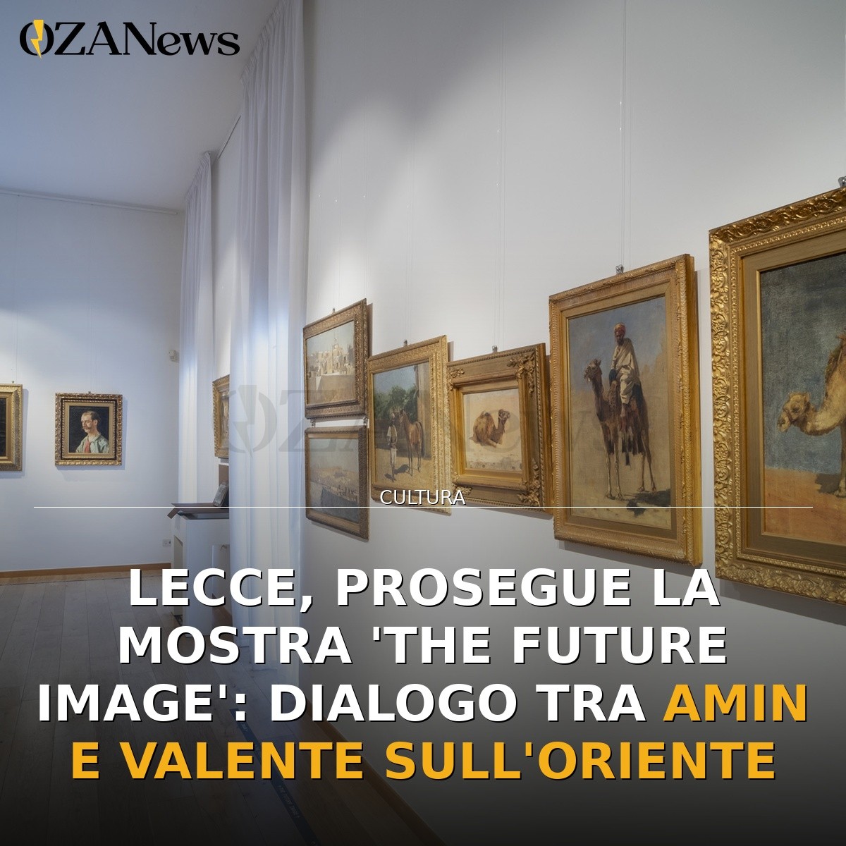 Lecce, prosegue la mostra ‘The Future Image’: dialogo tra Amin e Valente sull’Oriente