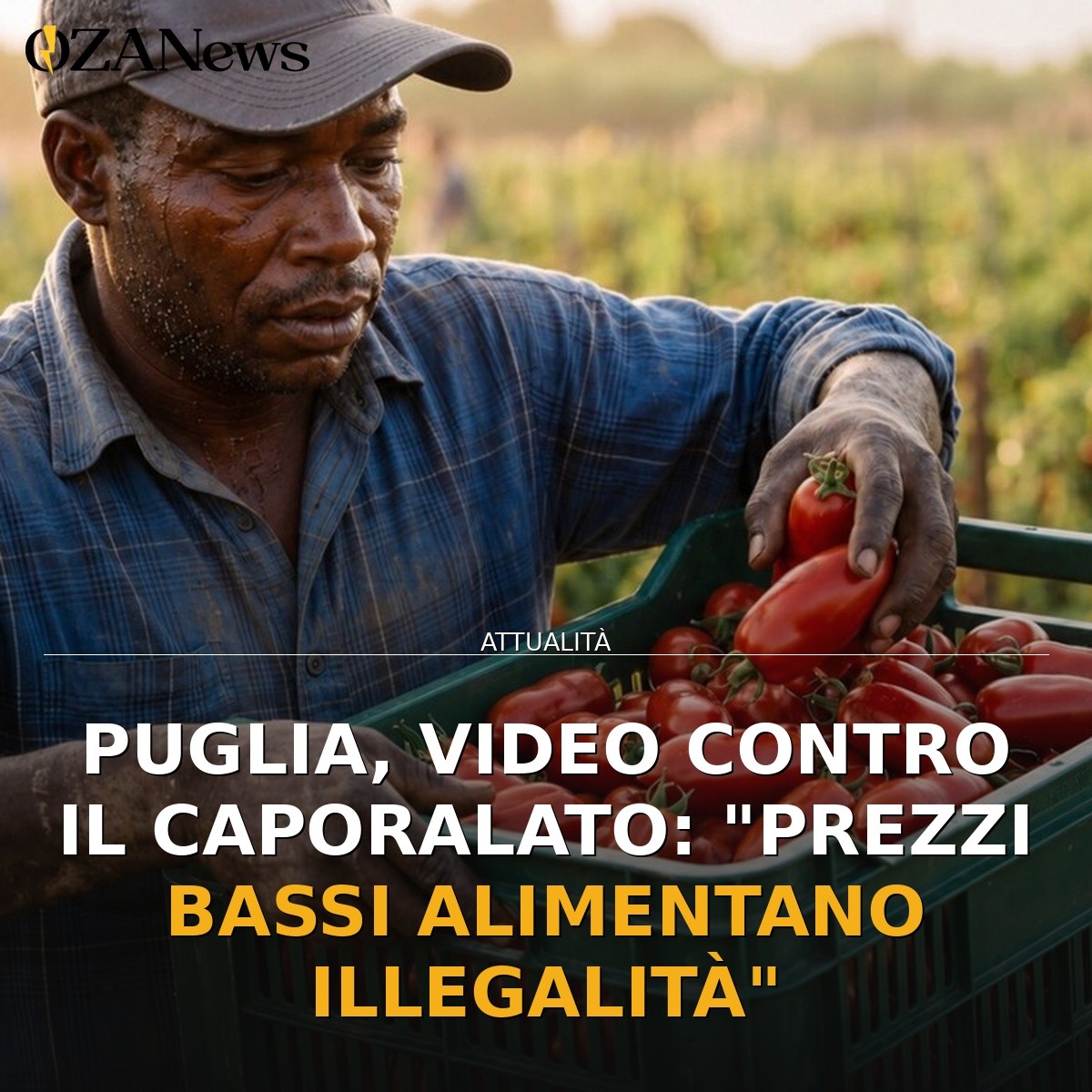 Puglia, video contro il caporalato: “Prezzi bassi alimentano illegalità”