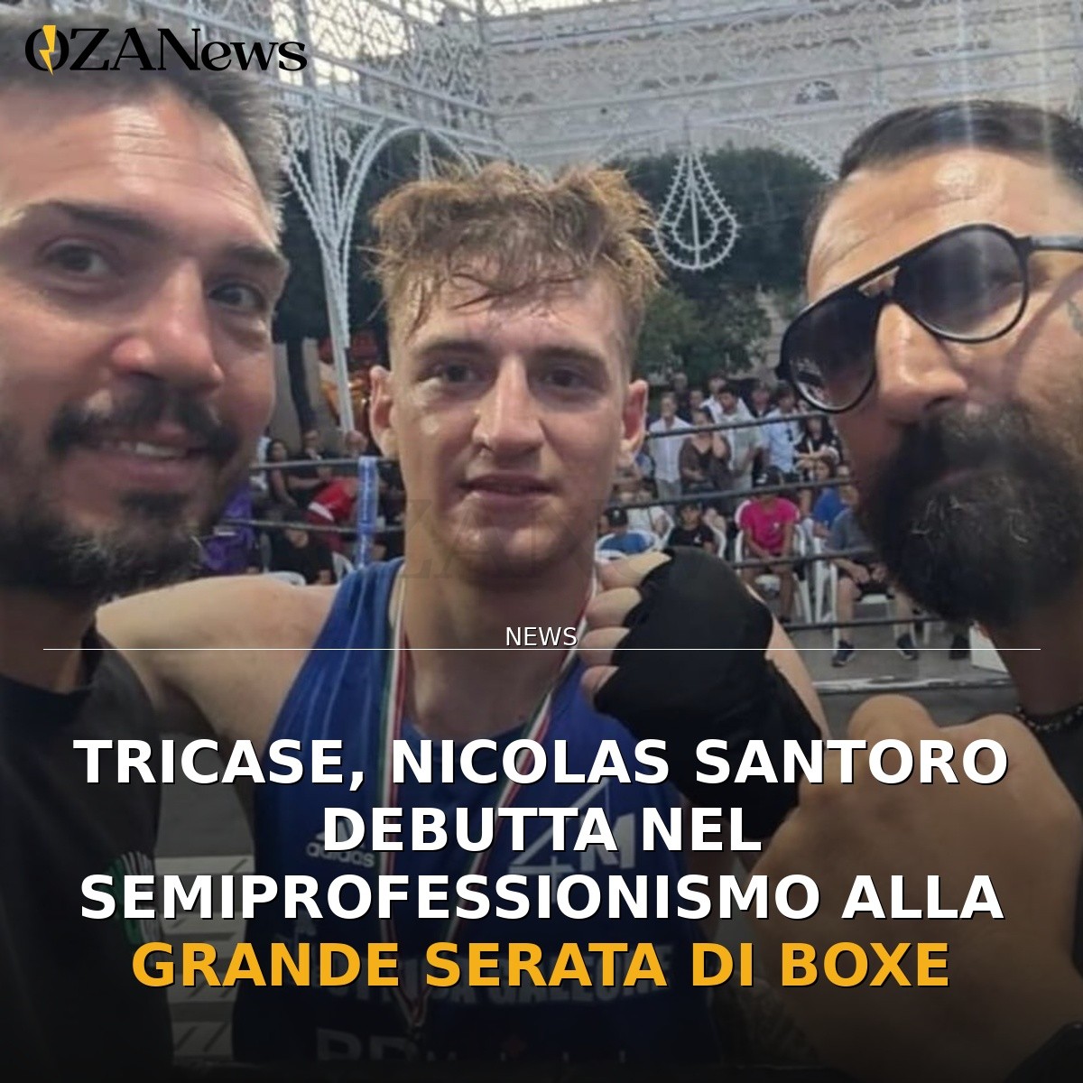 Tricase, Nicolas Santoro debutta nel semiprofessionismo alla Grande Serata di Boxe