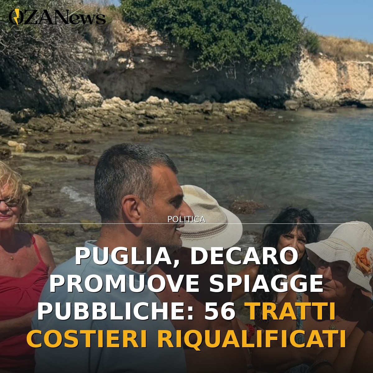 Puglia, Decaro promuove spiagge pubbliche: 56 tratti costieri riqualificati