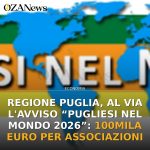 Regione Puglia, al via l'Avviso “Pugliesi nel Mondo 2026”: 100mila euro per associazioni