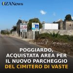 Foto di copertina: Poggiardo, acquistata area per il nuovo parcheggio del Cimitero di Vaste - Basso Salento
