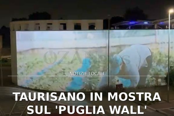 Taurisano in mostra sul ‘Puglia Wall’ all’Aeroporto di Bari