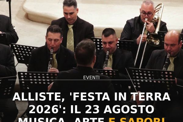 Alliste, ‘Festa in Terra 2026’: il 23 agosto musica, arte e sapori nel centro storico