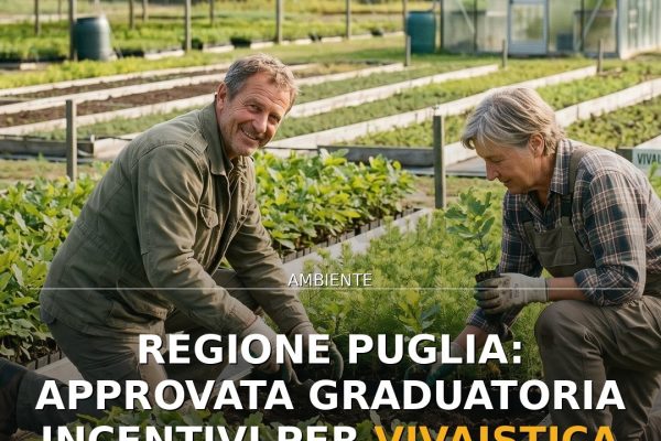 Regione Puglia: approvata graduatoria incentivi per vivaistica forestale privata