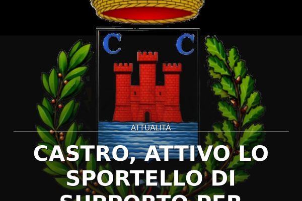 Castro, attivo lo Sportello di Supporto per Anziani e Disabili