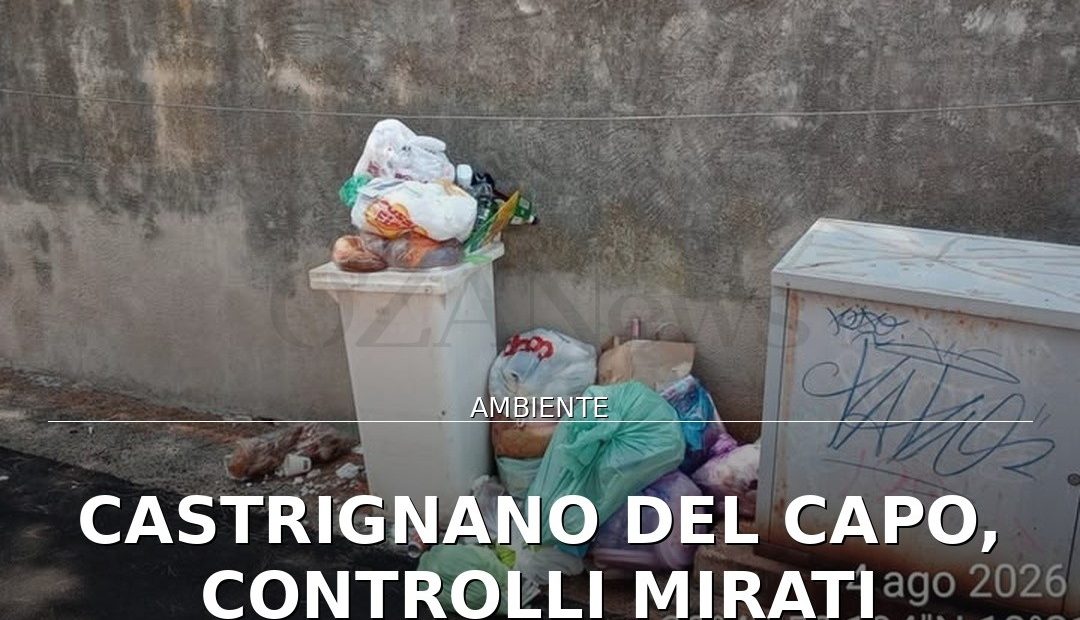 Castrignano del Capo, controlli mirati contro l'abbandono di rifiuti