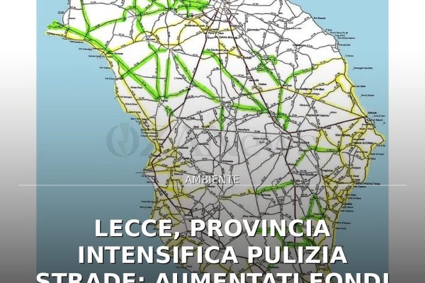 Lecce, Provincia intensifica pulizia strade: aumentati fondi per sicurezza e decoro
