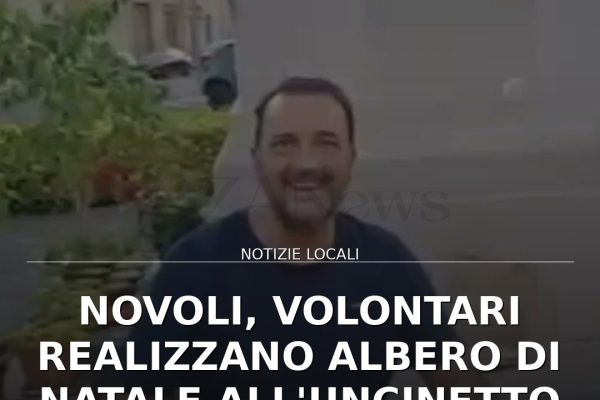Novoli, volontari realizzano albero di Natale all’uncinetto per il 2026