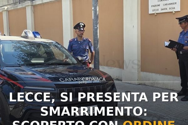 Lecce, si presenta per smarrimento: scoperto con ordine di espulsione