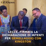 Lecce, firmata la Dichiarazione di Intenti per gemellaggio con Kingston