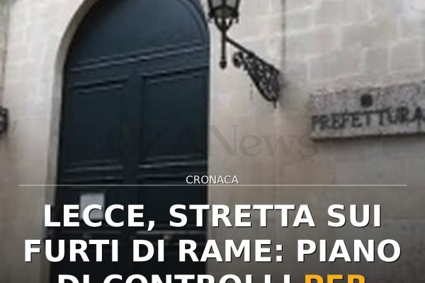 Lecce, stretta sui furti di rame: piano di controlli per Ferrovie Sud Est