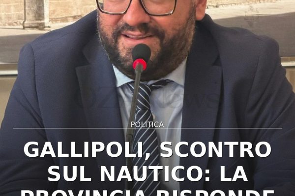 Gallipoli, scontro sul Nautico: la Provincia risponde al Sindaco Fasano