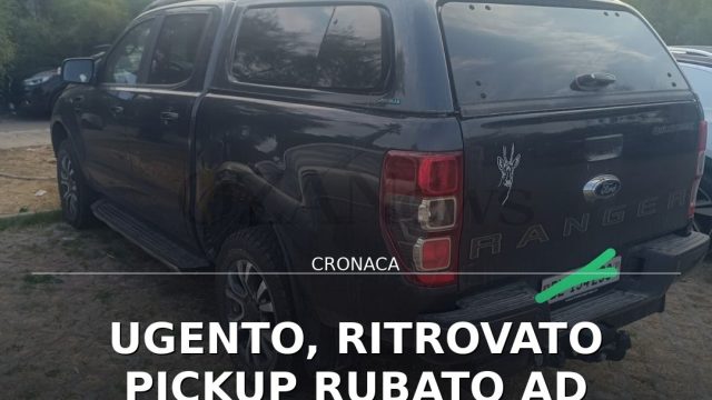 Video: Ugento, ritrovato pickup rubato ad Aradeo: riconsegnato a turista svizzero