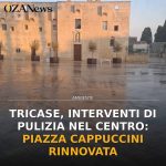 Tricase, interventi di pulizia nel centro: Piazza Cappuccini rinnovata