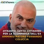 Otranto, lutto cittadino per la scomparsa dell'ex amministratore Fernando Coluccia