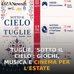 Tuglie, 'Sotto il Cielo': giochi, musica e cinema per l'estate