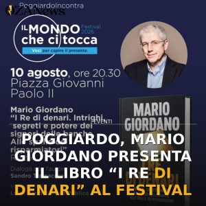 Poggiardo, Mario Giordano presenta il libro “I Re di denari” al Festival
