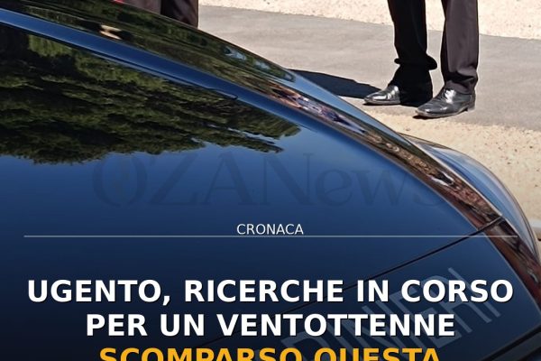 Ugento, ricerche in corso per un ventottenne scomparso questa mattina