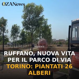 Ruffano, nuova vita per il parco di via Torino: piantati 26 alberi