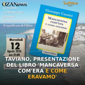 Taviano, presentazione del libro 'Mancaversa com'era e come eravamo'