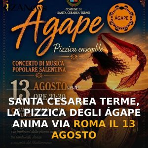 Santa Cesarea Terme, la pizzica degli Ágape anima Via Roma il 13 agosto