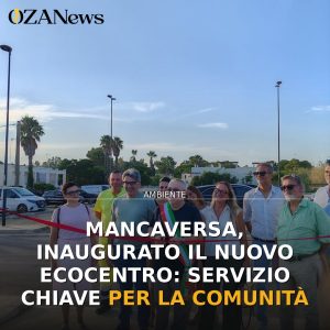 Mancaversa, inaugurato il nuovo Ecocentro: servizio chiave per la comunità