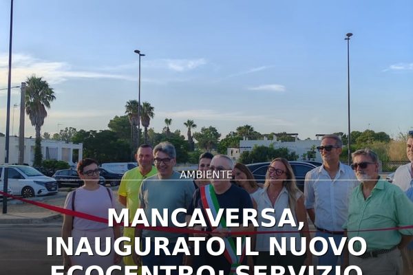 Mancaversa, inaugurato il nuovo Ecocentro: servizio chiave per la comunità