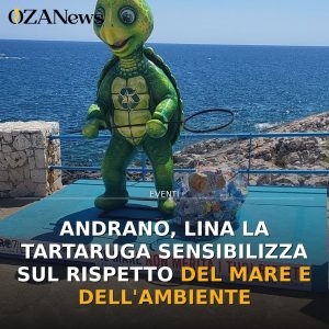 Andrano, Lina la tartaruga sensibilizza sul rispetto del mare e dell'ambiente