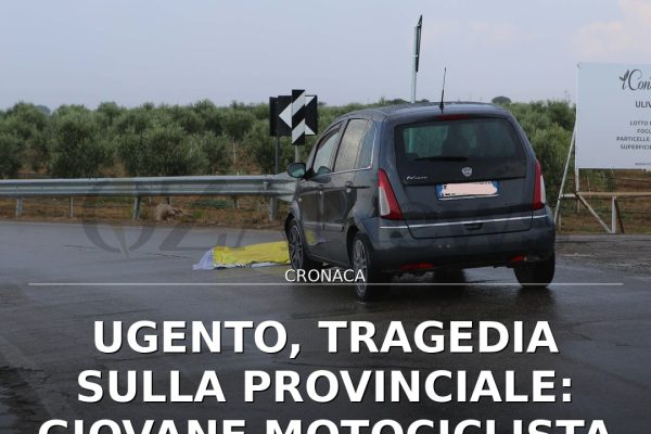 Ugento, tragedia sulla provinciale: giovane motociclista perde la vita