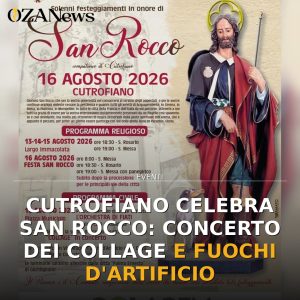 Cutrofiano celebra San Rocco: concerto dei Collage e fuochi d'artificio