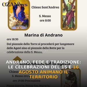 Andrano, fede e tradizione: le celebrazioni del 15 e 16 agosto animano il territorio