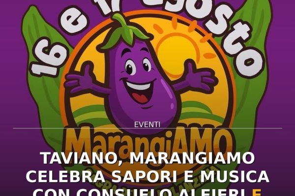 Taviano, MarangiAMO celebra sapori e musica con Consuelo Alfieri e 73048 Live Band