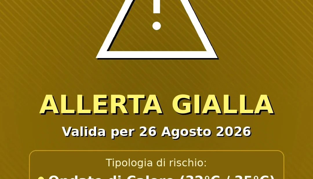 Anteprima di: Allerta Allerta Gialla per Ondate di Calore nel Salento: attese temperature fino a 32°C