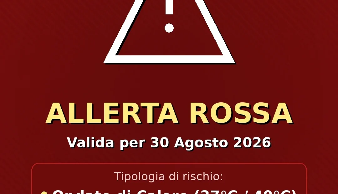 Foto di copertina: Allerta Rossa per Ondate di Calore nel Salento: attese temperature fino a 37°C - Basso Salento