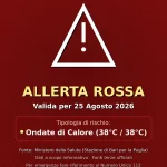 Anteprima di: Allerta Allerta Rossa per Ondate di Calore nel Salento: attese temperature fino a 38°C