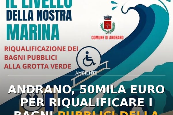 Andrano, 50mila euro per riqualificare i bagni pubblici della Grotta Verde