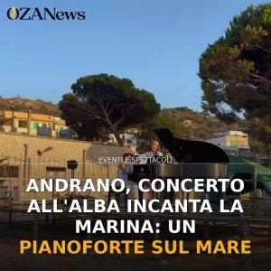 Andrano, concerto all’alba incanta la Marina: un pianoforte sul mare
