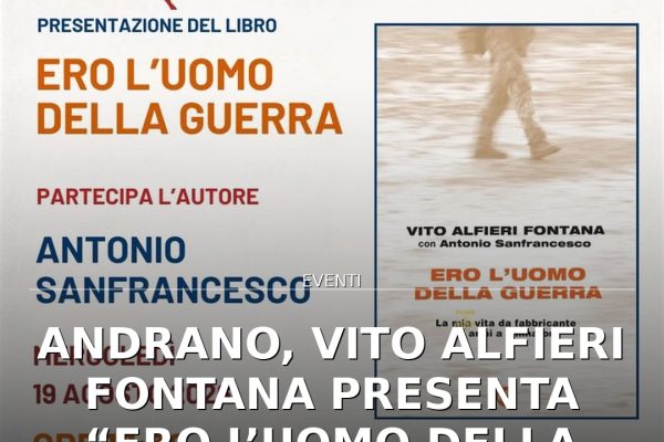 Andrano, Vito Alfieri Fontana presenta “Ero l’uomo della guerra” al Lido Swim