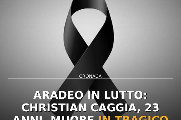 Aradeo in lutto: Christian Caggia, 23 anni, muore in tragico incidente stradale
