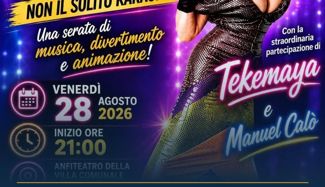 Anteprima di: Aradeo, "Karateke": Tekemaya e Manuel Calò animano la serata all'Anfiteatro Zimba