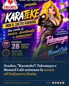 Aradeo, "Karateke": Tekemaya e Manuel Calò animano la serata all'Anfiteatro Zimba