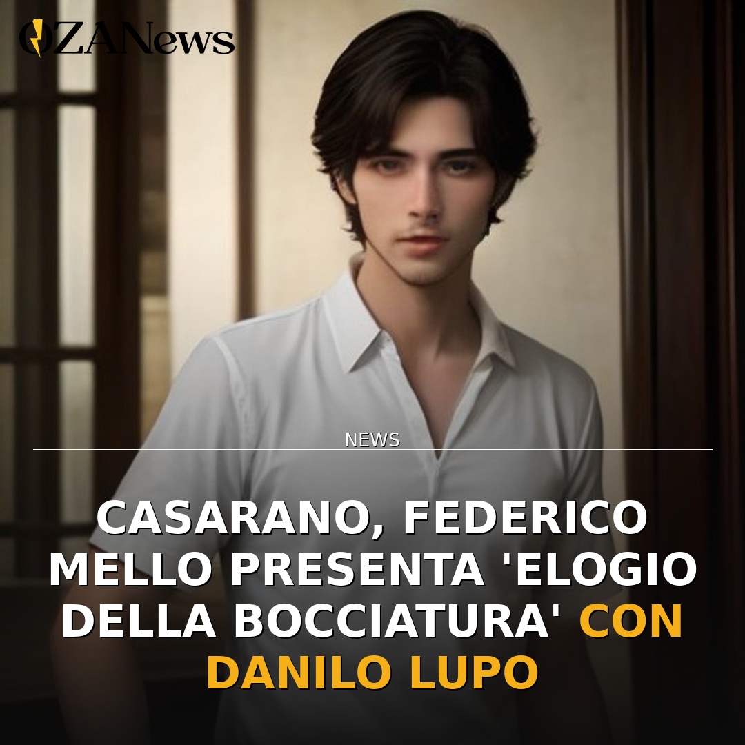Anteprima di: Casarano, Federico Mello presenta 'Elogio della bocciatura' con Danilo Lupo