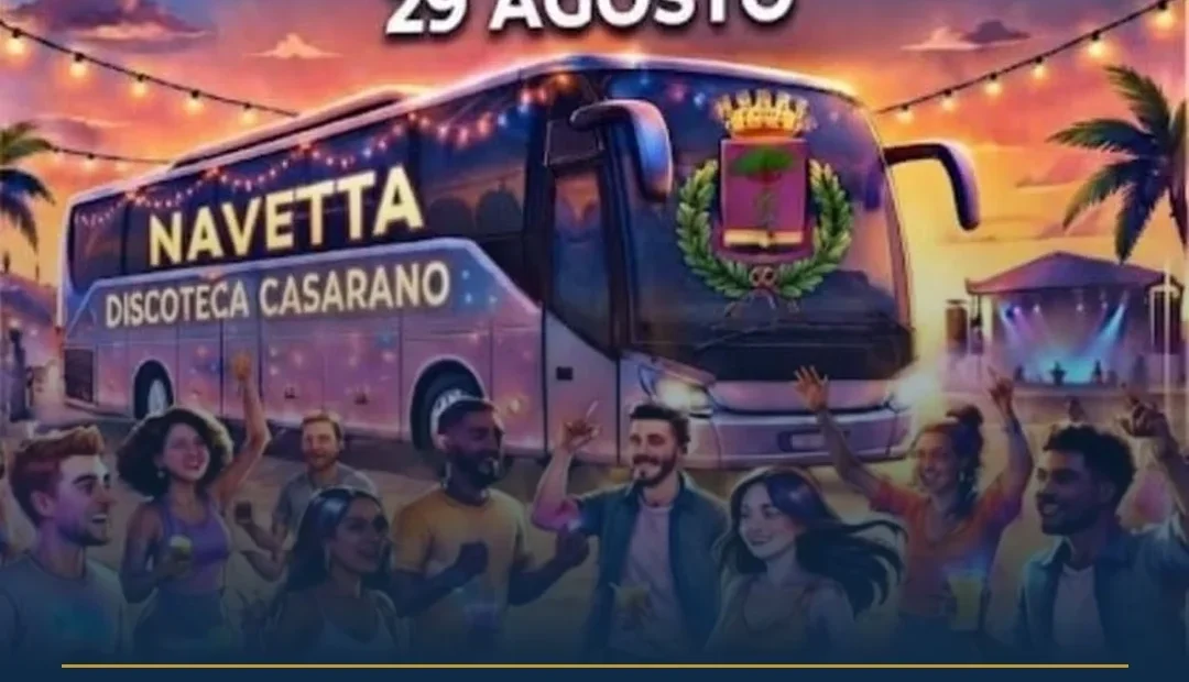 Anteprima di: Casarano: “Music & Divertimento in Sicurezza” il 29 agosto, navetta e DJ