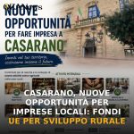 Anteprima di: Casarano, nuove opportunità per imprese locali: fondi UE per sviluppo rurale