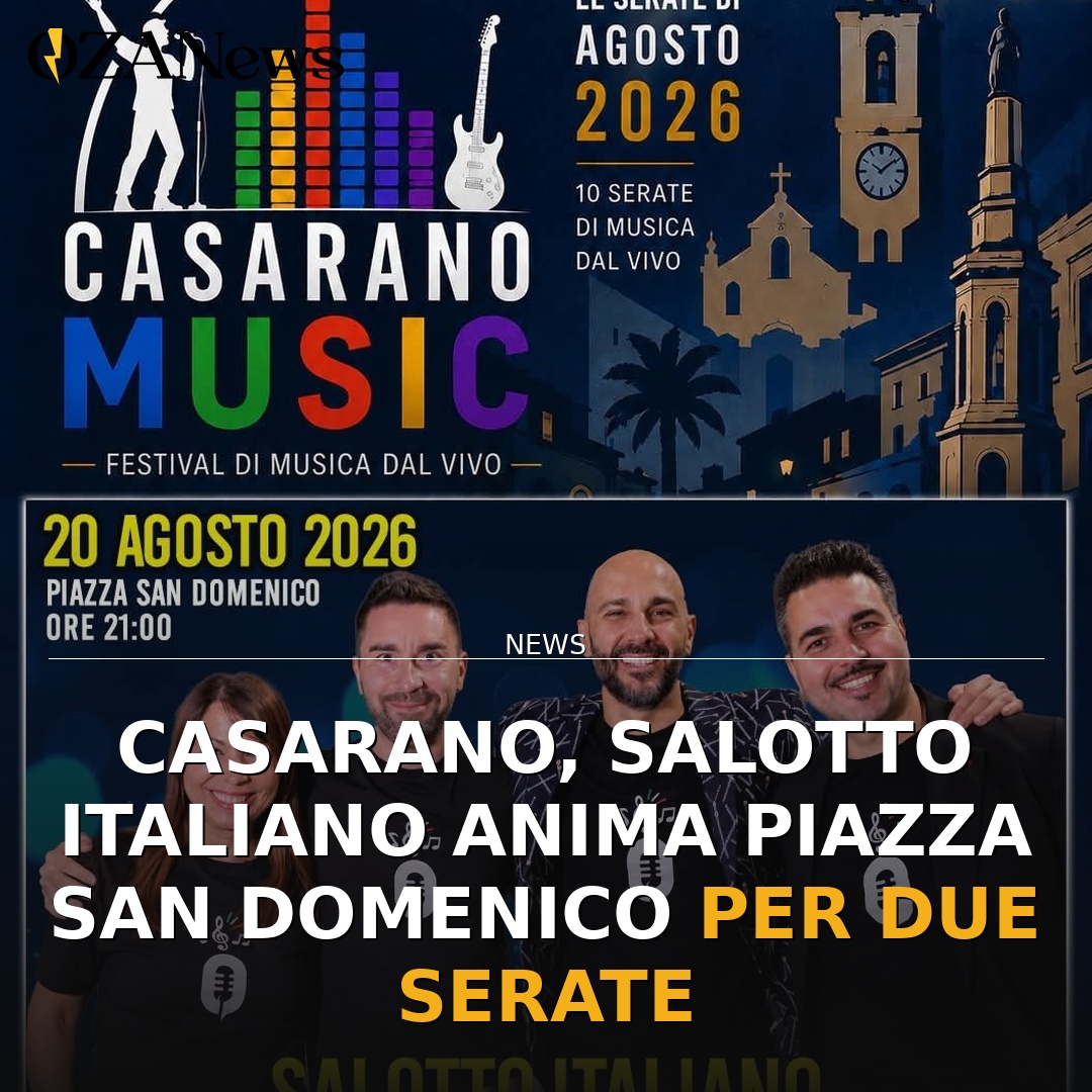 Anteprima di: Casarano, Salotto Italiano anima Piazza San Domenico per due serate