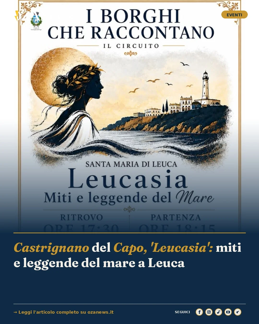 Anteprima di: Castrignano del Capo, 'Leucasia': miti e leggende del mare a Leuca