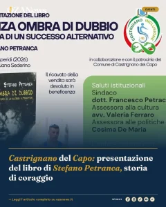 Castrignano del Capo: presentazione del libro di Stefano Petranca, storia di coraggio