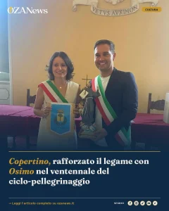 Anteprima di: Copertino, rafforzato il legame con Osimo nel ventennale del ciclo-pellegrinaggio
